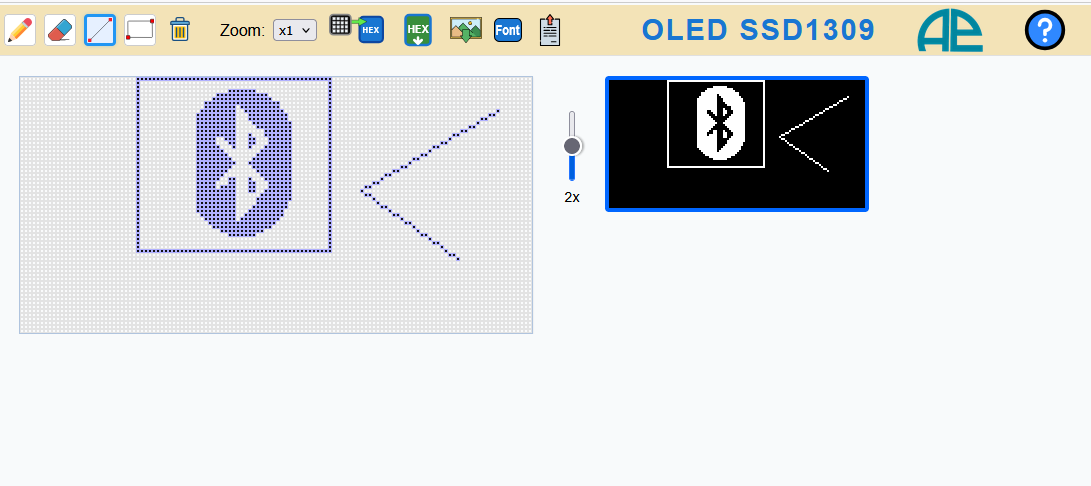 OLED SSD1309 Designer